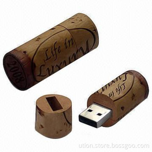 Bootable USB Flash Drive w/ Wooden Design, 1 to 32GB Memory Capacity and 2.0 Interface, Free Samples